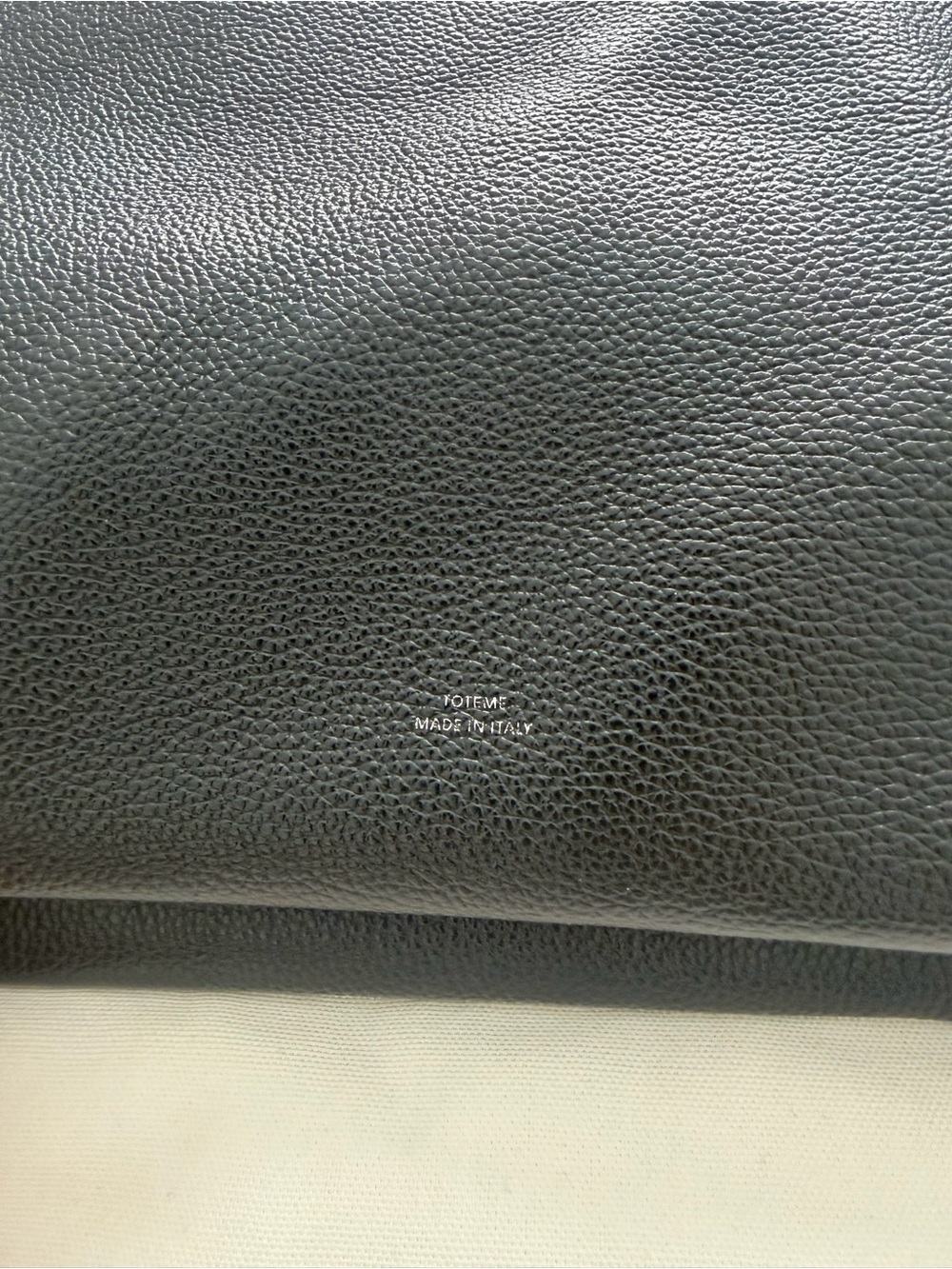Toteme Black Pebbled Leather Shoulder Tote - Picture 7 of 12